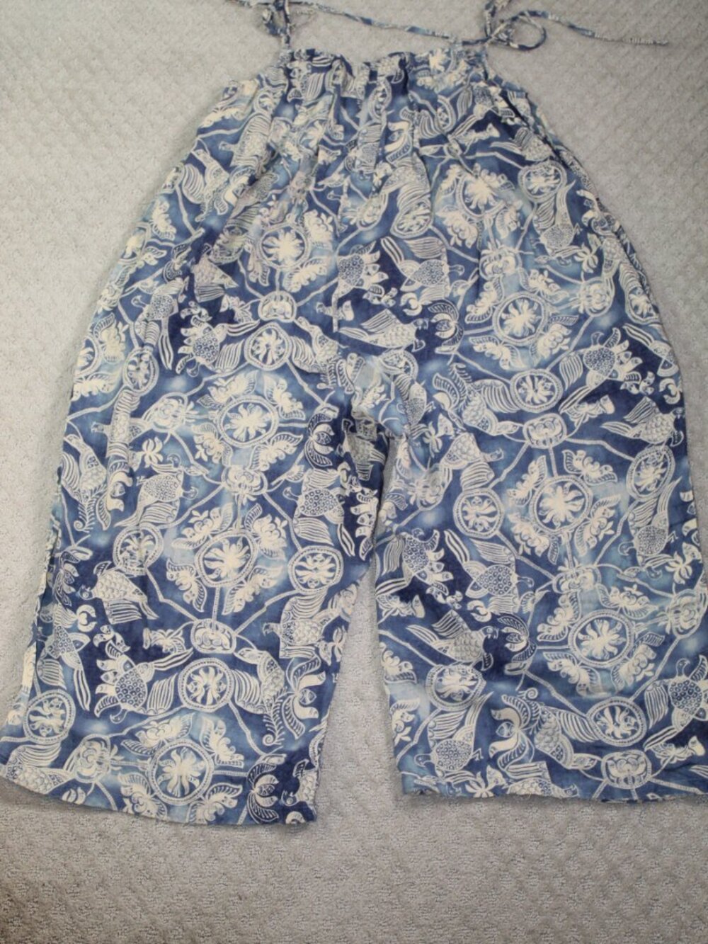 Jaded Gypsy Size S Blue Boho Wide Leg Spaghetti Strap Jumpsuit - Picture 2 of 7